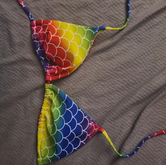 Rainbow Swim Top - Picture 1 of 1